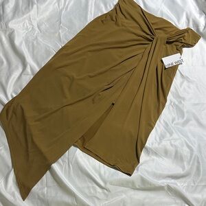 Nine West Asymmetrical Brown Skirt